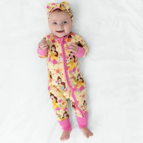 NIB Little Sleepies Disney Princess Belle Zippy 0-3 months - Picture 1 of 5